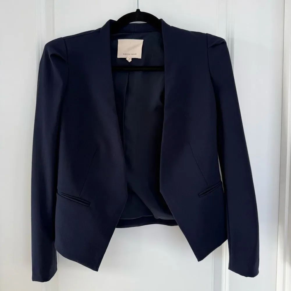 REBECCA TAYLOR | Navy Blue Blazer Size 0